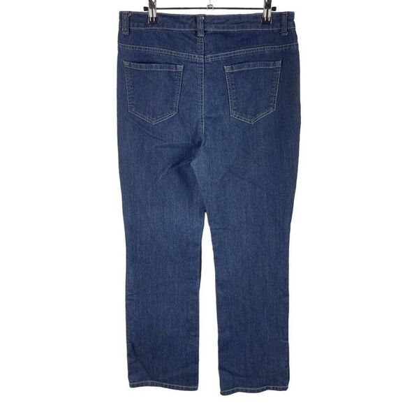 Basic Editions Bootcut Jeans 10M Women’s Dark Wash Pre-Owned [#4081] - Picture 2 of 6